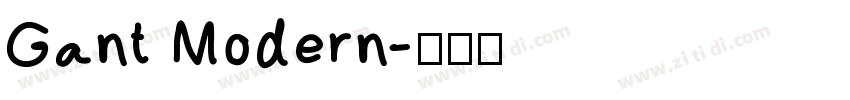 Gant Modern字体转换